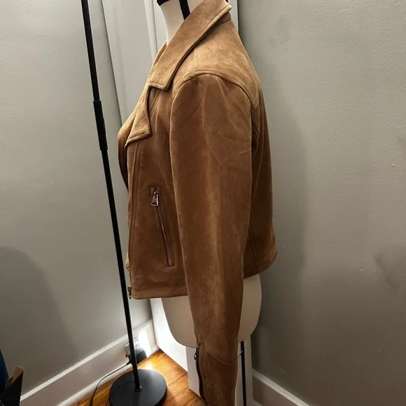 NWT Moto Jacket Asymmetrical Zip Size Medium - Picture 6 of 9